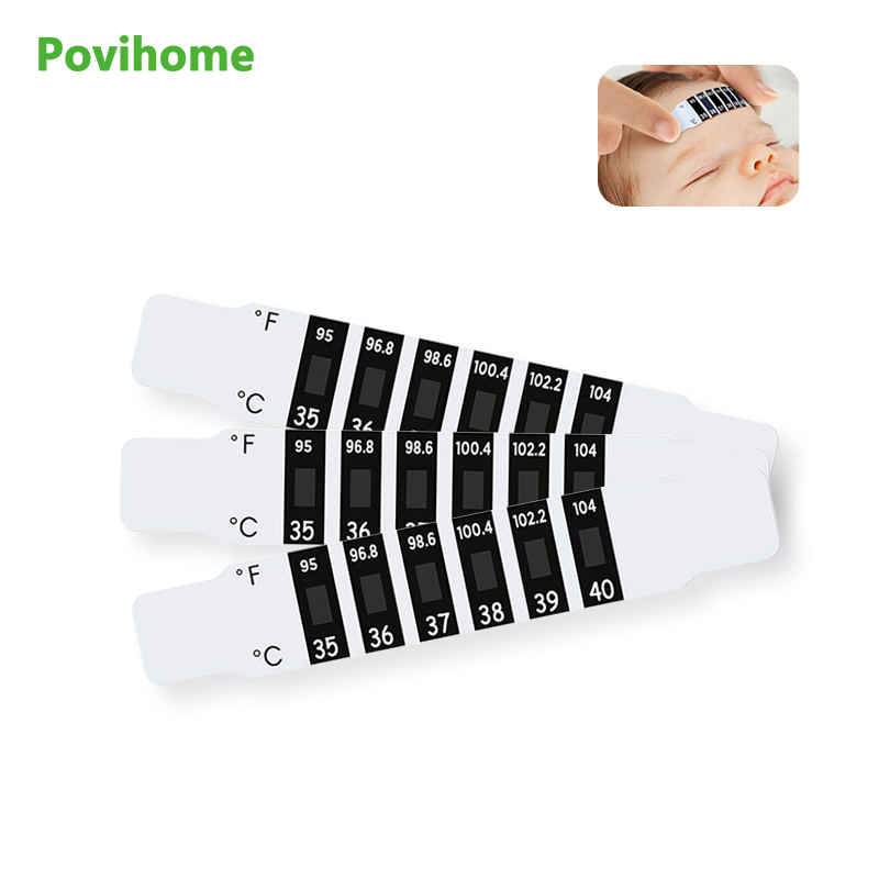 5pcs Child Forehead Temperatur – обзор и цена Temperature Strip Thermometer