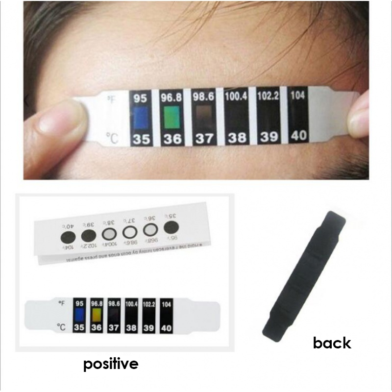5pcs Child Forehead Temperatur – обзор и цена Temperature Strip Thermometer