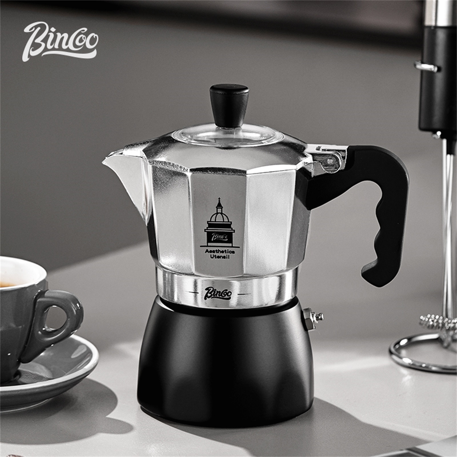 BINCOO Double Valve Moka Pot，E – обзор и цена Coffee Equipment Espresso