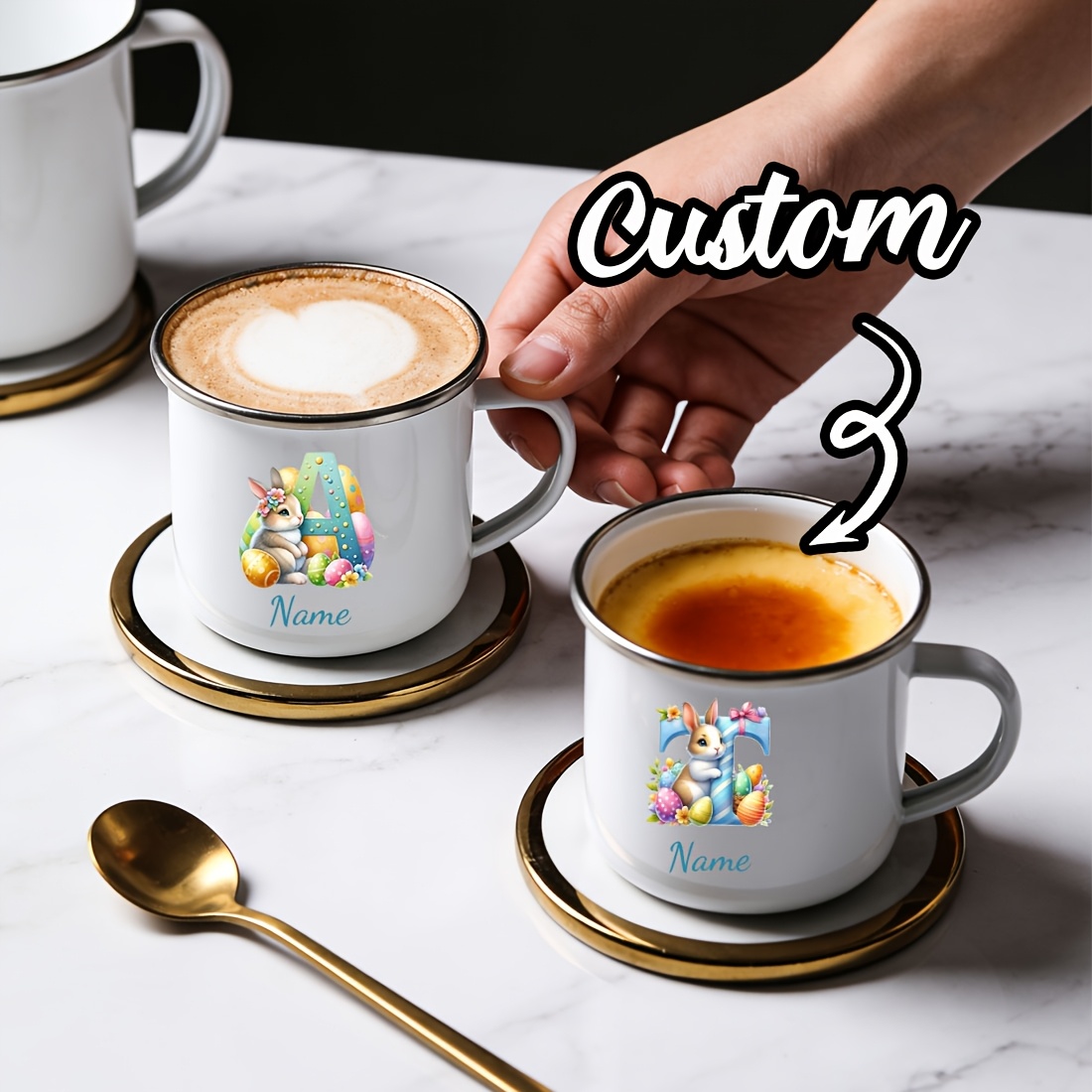 Personalized Mug Floral Initia – обзор и цена Coffee Equipment Names