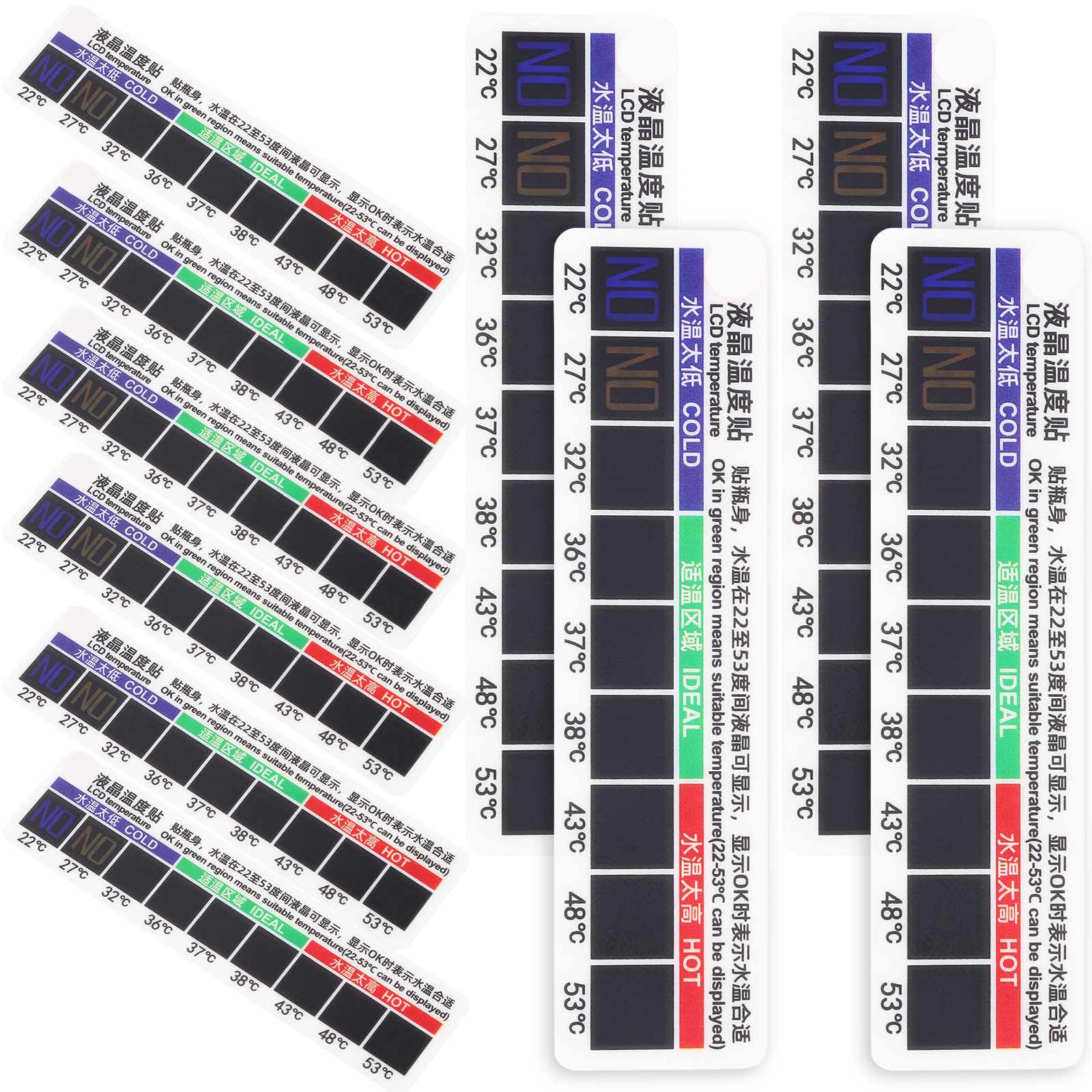 10Pcs Physiological Saline Tem – обзор и цена Temperature Strip Thermometer