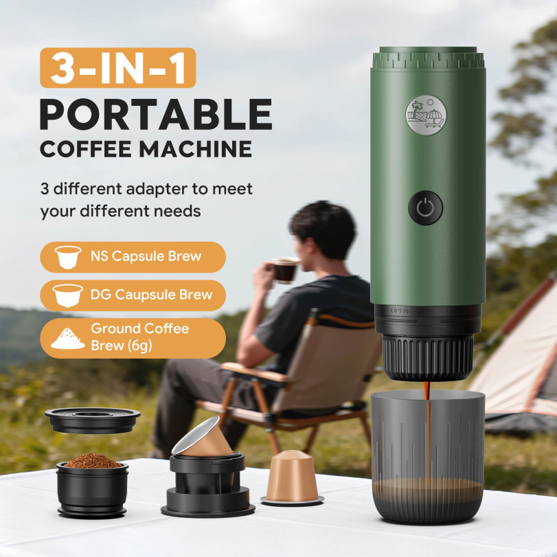 Portable Espresso Machine 3-in – обзор и цена Coffee Equipment Espresso
