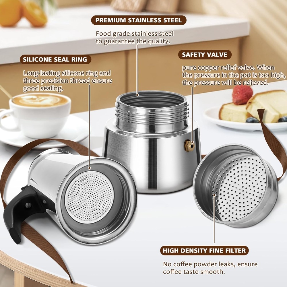 Portable Coffee Pot Stainless  – обзор и цена Coffee Equipment Espresso