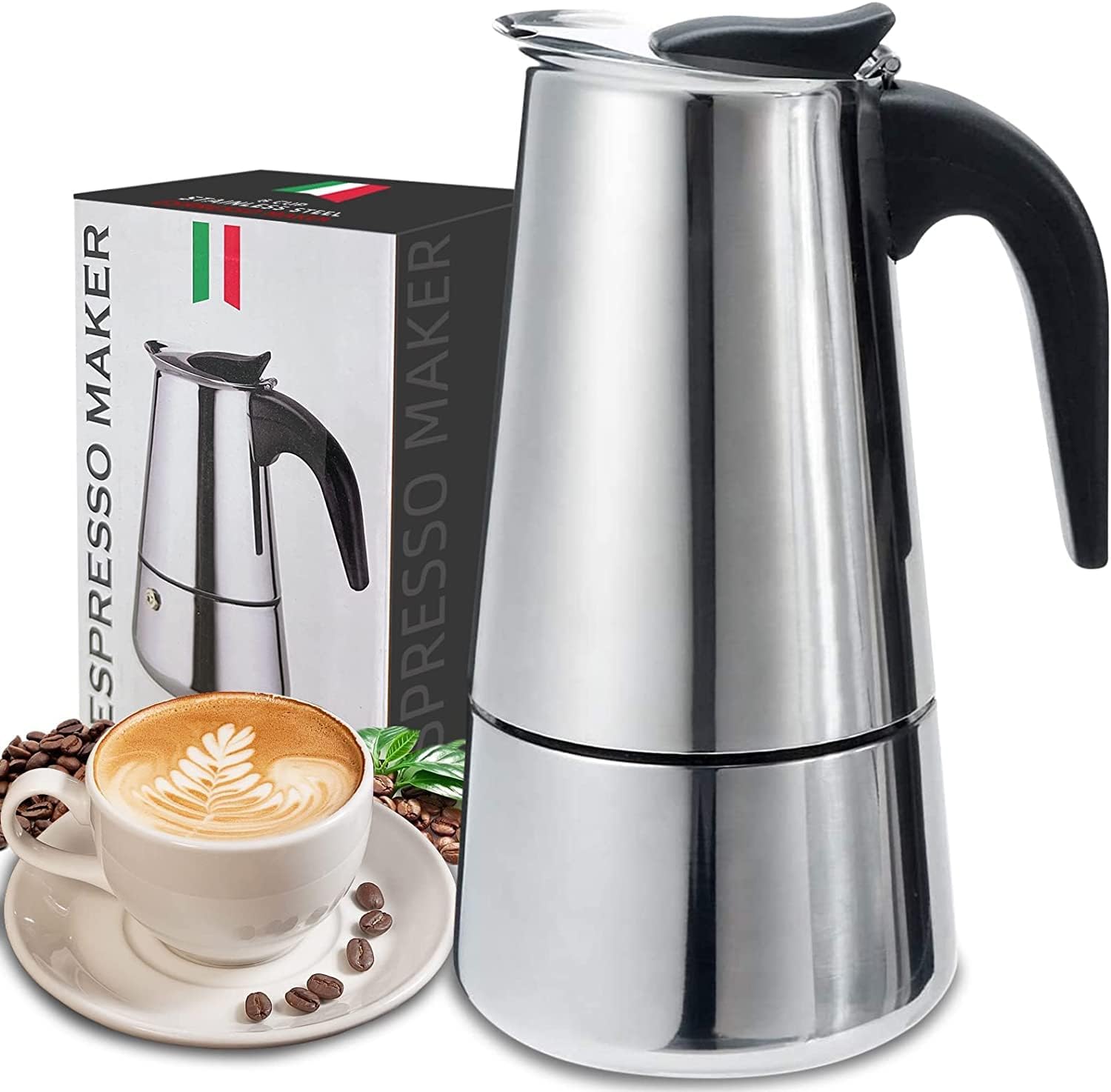 4/6/9 Cups Moka Pot Caffe Mach – обзор и цена Coffee Equipment Espresso