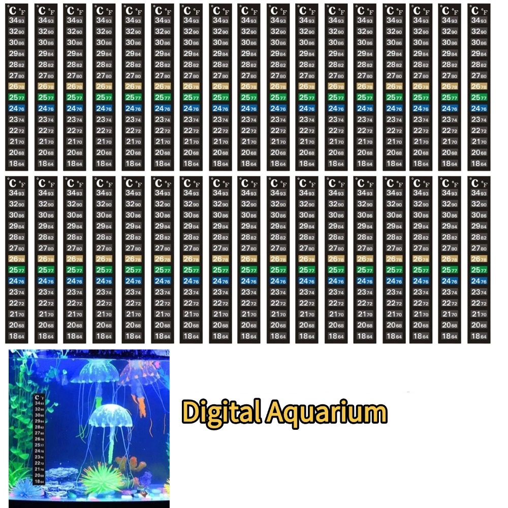 1/5pcs Digital Aquarium Home S – обзор и цена Temperature Strip Thermometer